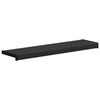 vidaXL Window Sill Black with Wood Grain 80 x 25 x 4.5 cm PVC