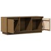 vidaXL TV Cabinet Honey Brown 110.5x35x44 cm Solid Wood Pine