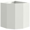 vidaXL Corner Planter White 30 x 30 x 35 cm Steel