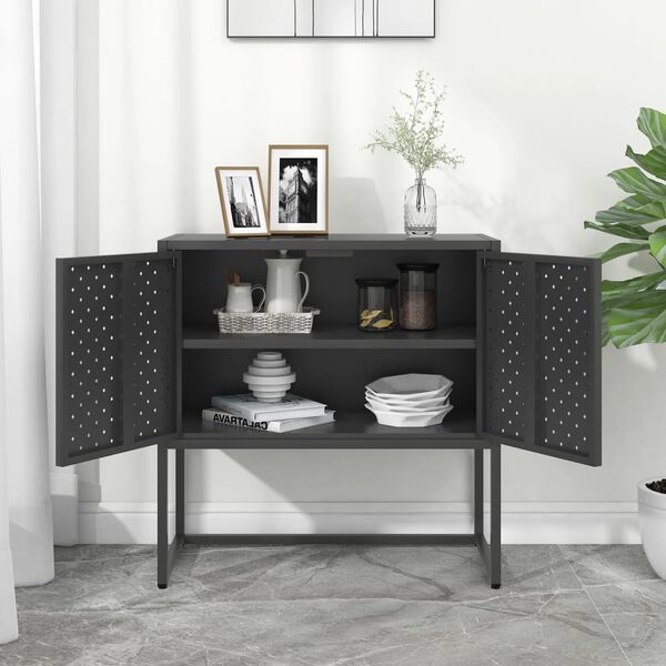 vidaXL Sideboard Anthracite 75x35x75 cm Steel