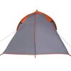 vidaXL Tunnel tent Grey and Orange 510 x 240 x 156 cm Taffeta