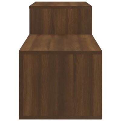 vidaXL Shoe Cabinet Brown Oak 150x35x45 cm Engineered Wood