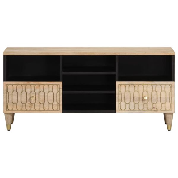 vidaXL TV Cabinet 100x33x46 cm Solid Wood Mango