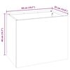 vidaXL Garden Planter Weathering Steel 50 x 32 x 40 cm
