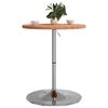 vidaXL Bar Table &Oslash;60x90.5 cm Solid Wood Beech