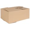 vidaXL Folding Box 50 pcs Natural 35 x 24 x 15 cm Cardboard