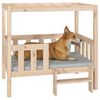 vidaXL Dog Bed 95.5x73.5x90 cm Solid Wood Pine