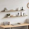 vidaXL Wall Shelves 2 pcs White and Sonoma Oak 115x9x3 cm