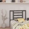 vidaXL Bed Headboard Grey 106x4x100 cm Solid Wood Pine