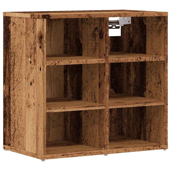 vidaXL Shoe Cabinet Old Wood 52x30x50 cm