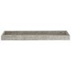 vidaXL Loggia Wall Shelves 2 pcs Concrete Grey 60x15x4 cm MDF