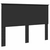 vidaXL Bed Frame with Headboard Black 140 x 200 cm Solid Pine Wood