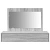 vidaXL Dressing Table Grey 100 x 40 x 70 cm Engineered Wood