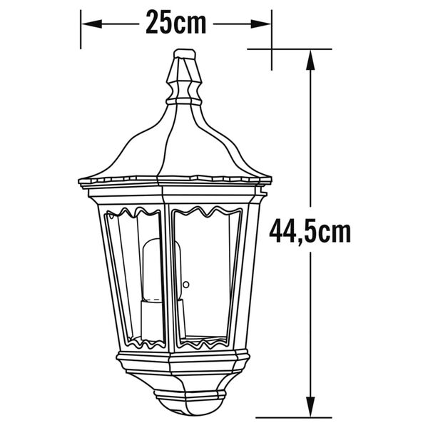 KONSTSMIDE Flush Wall Light Firenze Matte Black