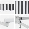 vidaXL Electric Retractable Awning Anthracite and White 2.5 x 2 m