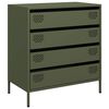 vidaXL Sideboard&nbsp;Olive Green 68x39x73.5 cm Cold-rolled Steel