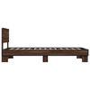 vidaXL Bed Frame without Mattress Brown Oak 75x190 cm Small Single