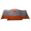 vidaXL Family Tent with Roof Grey and Orange 760 x 645 x 230 cm