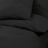 vidaXL Duvet Cover Set Black 260x240 cm Light-weight Microfiber