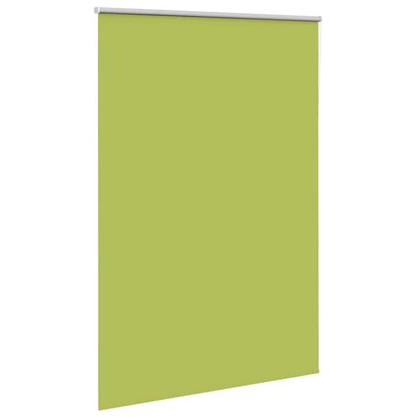 vidaXL Roller Blind Blackout Leaves Green 145x210 cm Fabric Width 141.6 cm Polyester