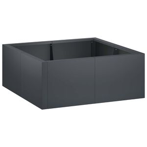 vidaXL Retaining Wall 4 pcs 100 x 100 x 30 cm Steel Anthracite