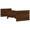 vidaXL Bed Frame with Drawers without Mattress Brown Oak 100x200 cm