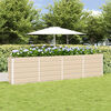 vidaXL Planter Ivory 320 x 40 x 75 cm Steel