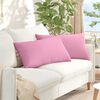 vidaXL Sofa Pillows 2 pcs Pink 80 x 40 cm Fabric
