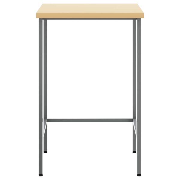 vidaXL Corner Table Grey 55 x 55 x 85 cm Steel and Engineered Wood