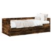 vidaXL Daybed with Drawers without Mattress Smoked Oak 100x200 cm