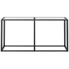 vidaXL Console Table Transparent 160x35x75.5cm Tempered Glass