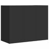 vidaXL Wall Cabinet Black 75x35x60 cm Engineered Wood