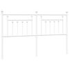 vidaXL Metal Replace Headboard White 160 cm