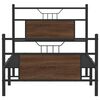 vidaXL Bed Frame without Mattress Brown Oak 90x200 cm Engineered Wood