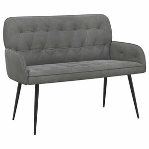 vidaXL 2 Seater Sofa with Metal Legs 2-Seater Dark Grey Velvet