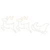 vidaXL Reindeer and Sleigh Christmas Decoration LOVIISA 180 LEDs