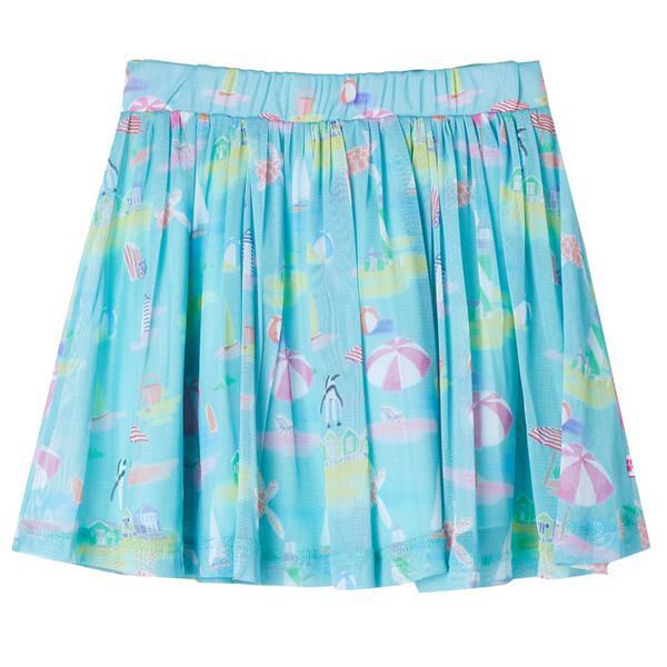 Kids' Pleated Skirt Light Aqua 104