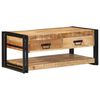 vidaXL Coffee Table 90x50x38 cm Solid Rough Wood Mango