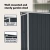 vidaXL Wall-mounted Garden Shed Anthracite 118x194x178 cm Steel