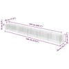 vidaXL Gabion Raised Bed Galvanised Steel 540x50x50 cm