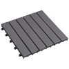 vidaXL Decking Tile 20 pcs Grey 30 x 30 cm Acacia Hardwood