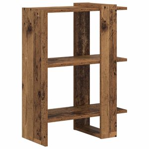 vidaXL Bookshelf 2-Tier 52 x 25 x 71.5 cm Engineered Wood Old Wood