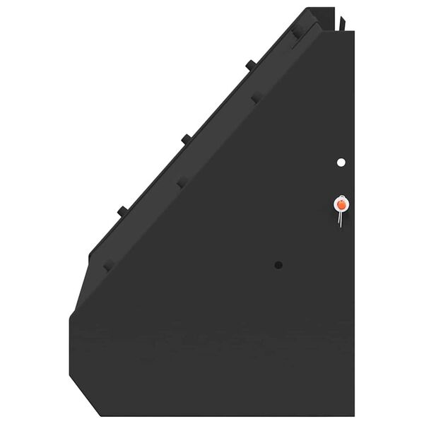 vidaXL Pellet Trap Black 31 x 23 x 31.5 cm Steel