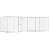 vidaXL Dog Cage Silver 600 x 200 x 200 cm Galvanised Steel