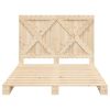 vidaXL Bed Frame without Mattress with Headboard 160x200 cm Solid Wood