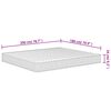 vidaXL Foam Mattress Medium Soft 180x200 cm