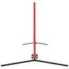 vidaXL Tennis Net Folding Black and Red 494.5 x 90 x 87 cm Polyester