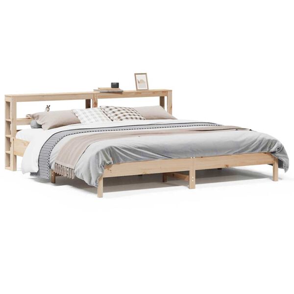 vidaXL Bed Frame without Mattress 200x200 cm Solid Wood Pine