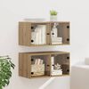 vidaXL Wall Cabinets 2 pcs Artisan Oak 68 x 37 x 35 cm Engineered Wood