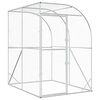 vidaXL Chicken Coop Silver 200 x 150 x 215 cm Galvanised Steel